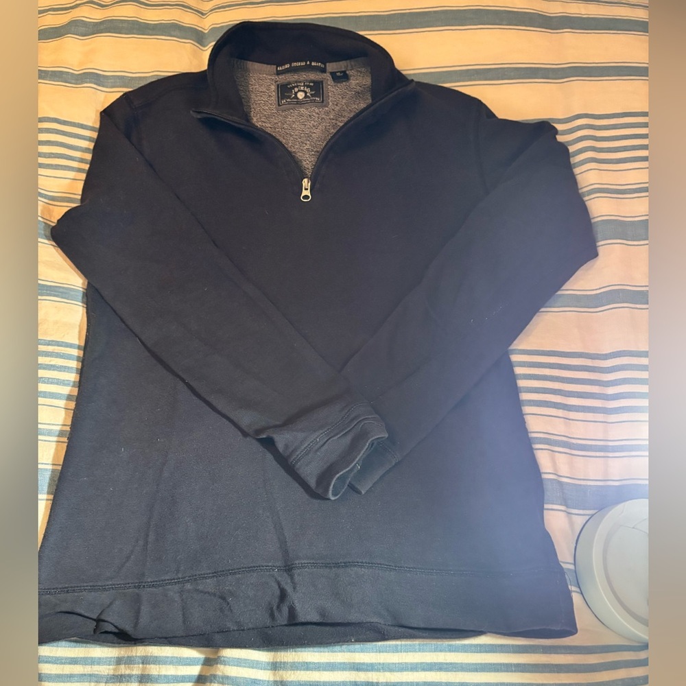 Simple Navy Quarter Zip sweatshirt